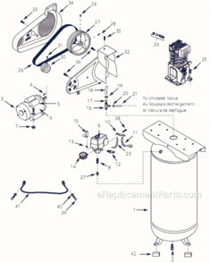 Part Location Diagram of STS070191AV Campbell Hausfeld Inspection Port O-Ring